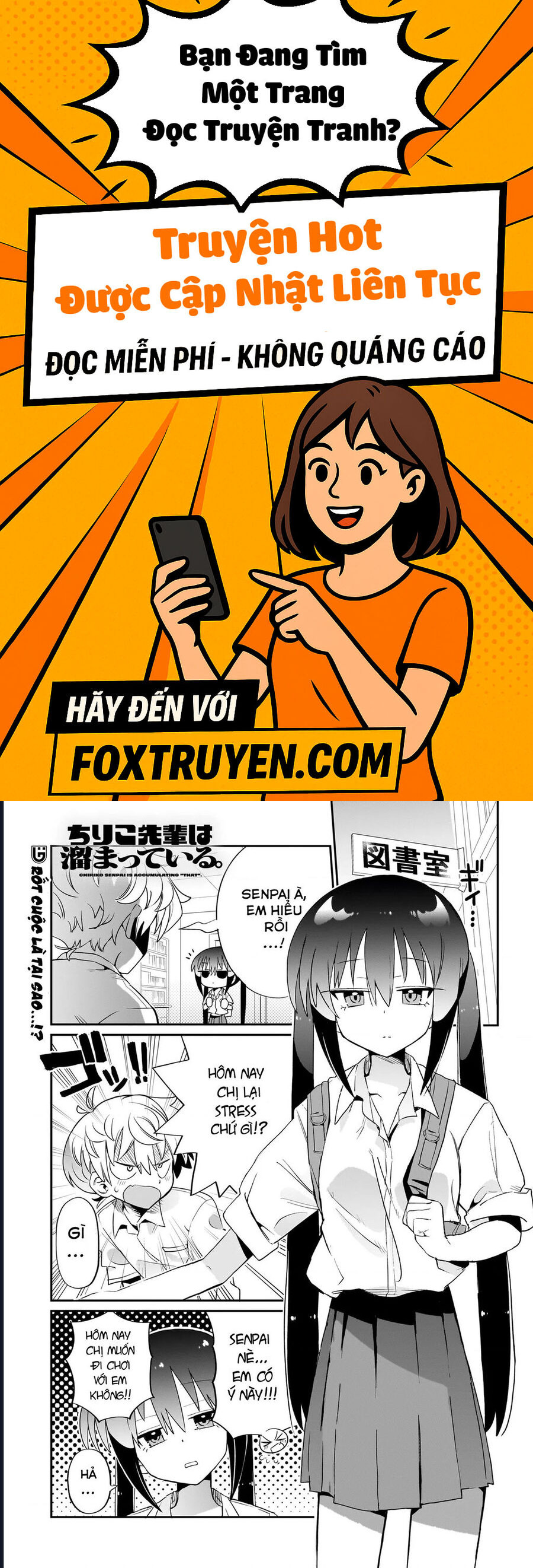 Chiriko Senpai Đang Bị Dồn Nén - Chương 6 - Trang 1