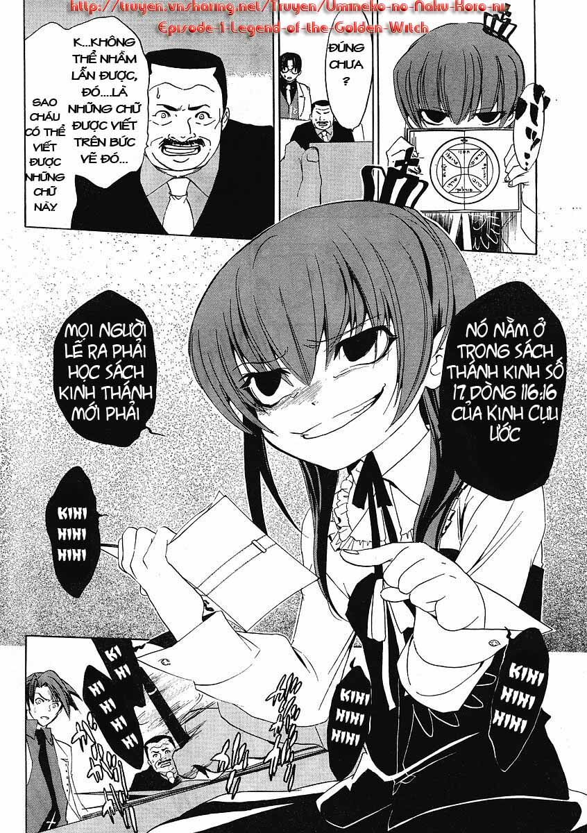 Umineko No Naku Koro Ni Episode 1: Legend Of The Golden Witch - Chương 9 - Trang 39