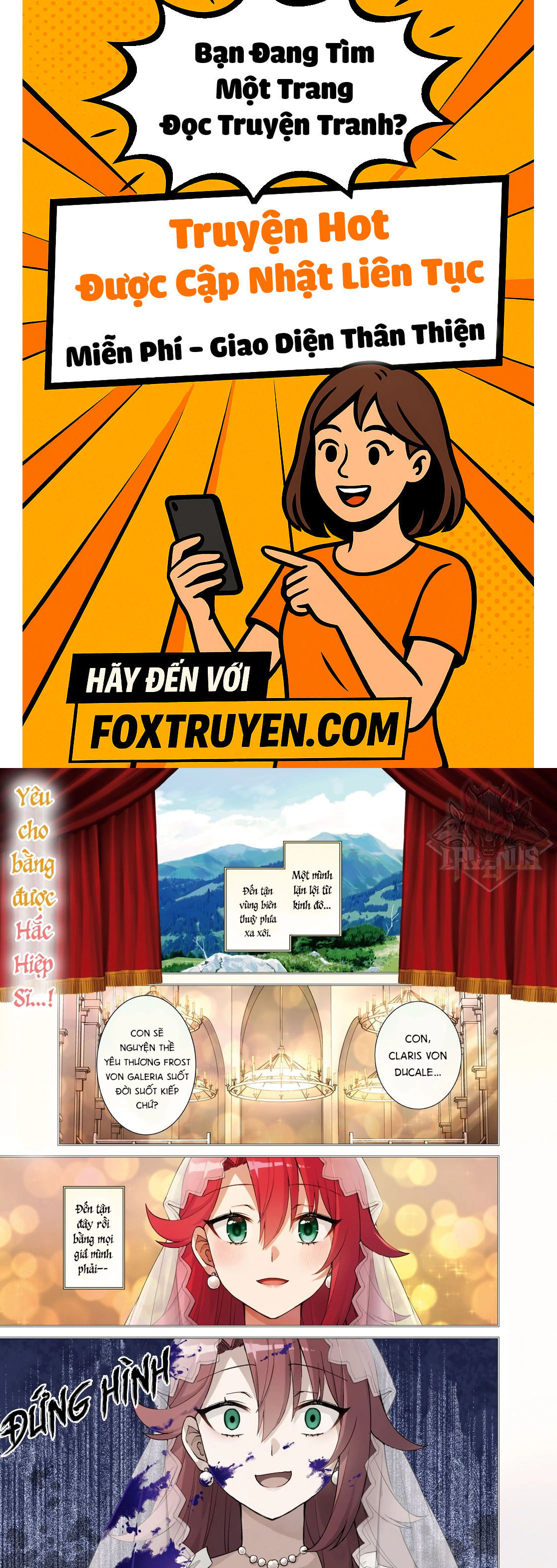 Lệnh Nữ Gia Cảnh Thảm Thương Muốn Đem Lòng Yêu Hắc Hiệp Sĩ - Chương 1 - Trang 1
