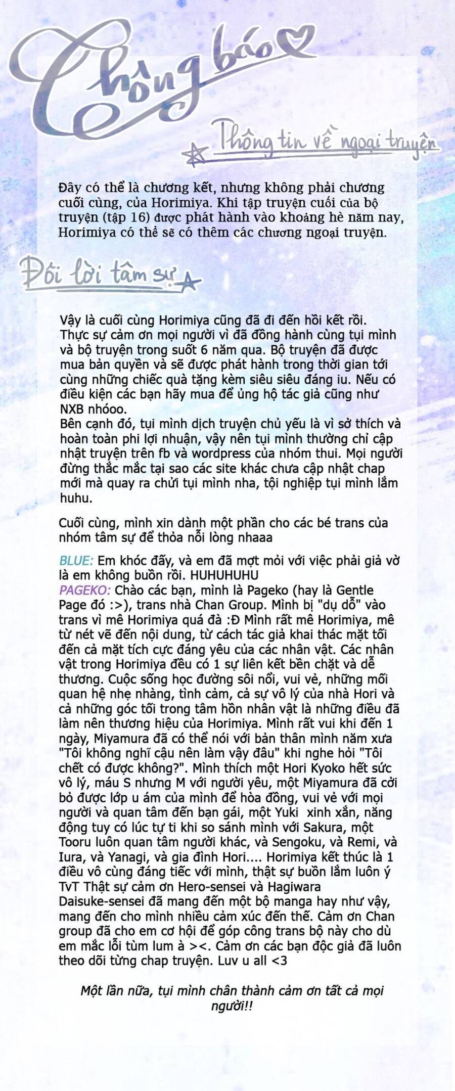 Chuyện Của Hori Và Miyamura Chương 122 Ảnh 46